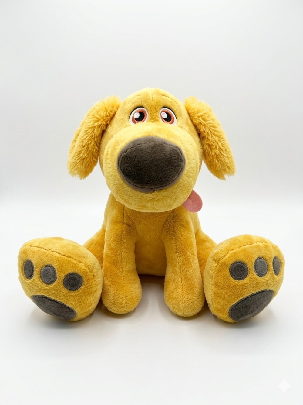 Disney Dug Dog Plush Toy Yellow Stuffed Animal Large Nose Up Movie Soft Plush
